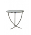 Stół kawowy SORO nickel with glass top