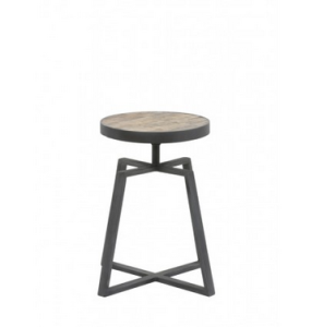 Stołek MORATA Weathered Wood-Antique Grey