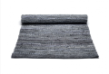 Brązowy dywan ze skóry Dark Grey