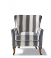 Fotel Cavendish Armchair, blue stripe
