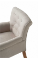 Krzesło La Scala Dining Armchair, linen, flax
