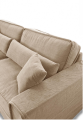 Sofa Metropolis 3,5 seater, washed cotton, natural