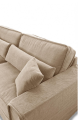 Sofa Metropolis 3,5 seater, washed cotton, natural