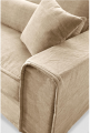 Sofa Metropolis 3,5 seater, washed cotton, natural