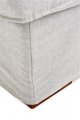 Narożnik Brompton Cross Corner Sofa Chaise Longue Left, washed cotton, ash grey