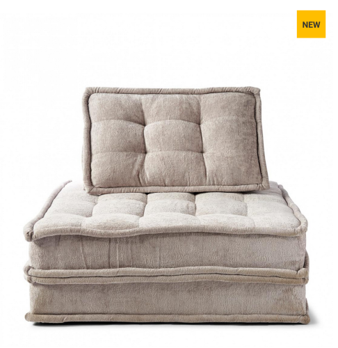 Sofa The Uptown , velvet, taupe