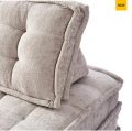 Sofa The Uptown , velvet, taupe