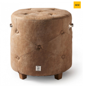 Pufa Bowery Footstool, pellini, coffee
