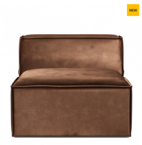 Sofa, element środkowy The Jagger Center 95cm, velvet, chocolate