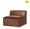 Sofa, element środkowy The Jagger Center 95cm, velvet, chocolate