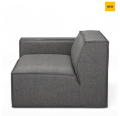 Sofa, narożnik The Jagger Corner Arm Left, oxford weave, classic charcoal
