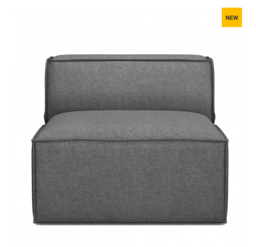 Sofa, element środkowy The Jagger Center 95cm, oxford weave, classic charcoal