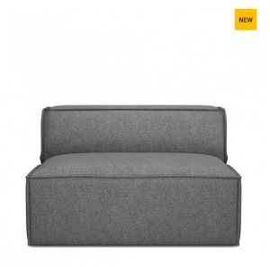 Sofa, element środkowy The Jagger Center 125cm, oxford weave, classic charcoal