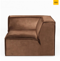 Sofa, narożnik The Jagger Corner, velvet, chocolate