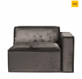 Sofa, narożnik The Jagger Corner Arm Right, velvet, grimaldi grey