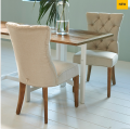 Krzesło Balmoral Dining Chair, oxford weave, flanders flax
