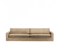 Sofa Continental XL, velvet, golden beige