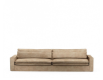 Sofa Continental XL, velvet, golden beige