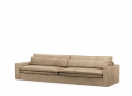 Sofa Continental XL, velvet, golden beige