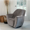 Fotel The Jill Swivel Chair, mouline linen, fabulous flax