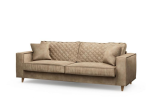 Sofa Kendall 3,5 Seater, velvet, golden beige