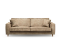Sofa Kendall 3,5 Seater, velvet, golden beige