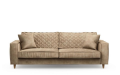 Sofa Kendall 3,5 Seater, velvet, golden beige