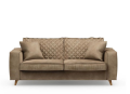 Sofa Kendall 2,5 Seater, velvet, golden beige