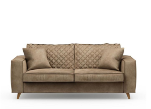 Sofa Kendall 2,5 Seater, velvet, golden beige