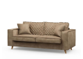 Sofa Kendall 2,5 Seater, velvet, golden beige