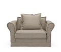 Fotel Carlton Love Seat, oxford weave, anvers flax