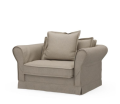 Fotel Carlton Love Seat, oxford weave, anvers flax