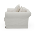 Fotel Carlton Love Seat, oxford weave, alaskan white