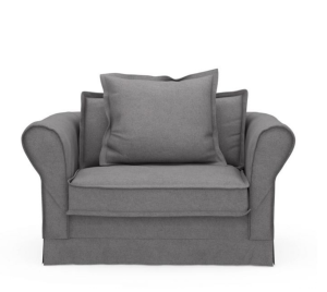 Fotel Carlton Love Seat, oxford weave, Steel Grey