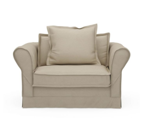 Fotel Carlton Love Seat, oxford weave, flanders flax
