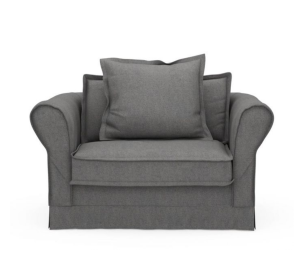 Fotel Carlton Love Seat, oxford weave, classic charcoal