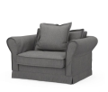 Fotel Carlton Love Seat, oxford weave, classic charcoal