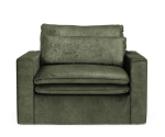 Fotel Continental Love Seat, velvet, ivy