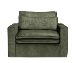 Fotel Continental Love Seat, velvet, ivy