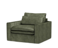 Fotel Continental Love Seat, velvet, ivy