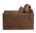 Fotel Continental Love Seat, velvet, chocolate