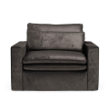 Fotel Continental Love Seat, velvet, grimaldi grey