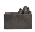 Fotel Continental Love Seat, velvet, grimaldi grey