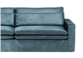 Sofa Continental Sofa 3,5 Seater, velvet, petrol