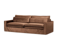 Sofa Continental Sofa 3,5 Seater, velvet, chocolate