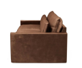 Sofa Continental Sofa 3,5 Seater, velvet, chocolate