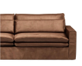 Sofa Continental Sofa 3,5 Seater, velvet, chocolate