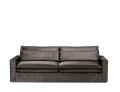 Sofa Continental 3,5 Seater, velvet, grimaldi grey