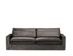 Sofa Continental 3,5 Seater, velvet, grimaldi grey