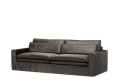 Sofa Continental 3,5 Seater, velvet, grimaldi grey